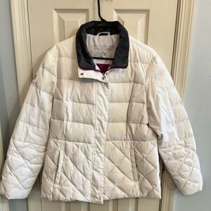 White goose down winter coat
